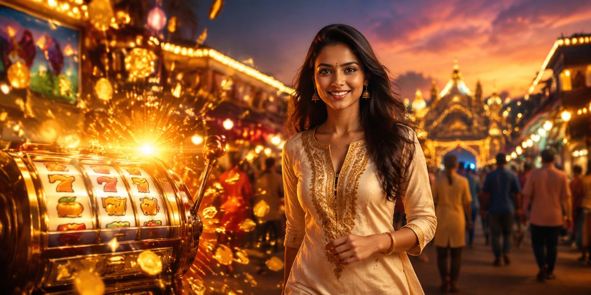 Indian woman enjoying slots game on mobile